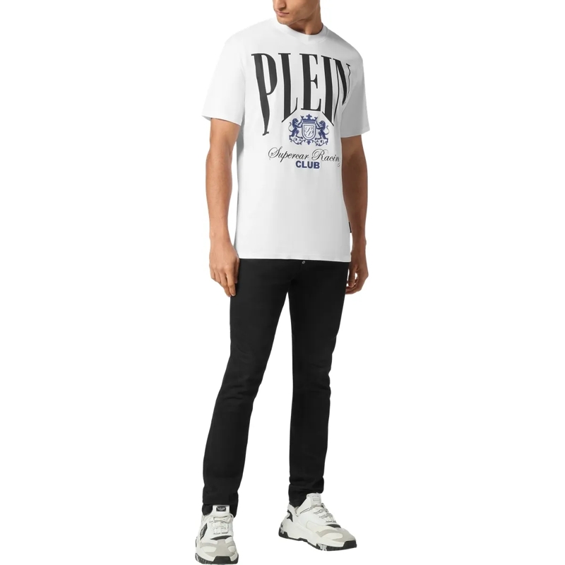 Philipp Plein T-Shirt T-Shirt Racing weiss(Image 4)