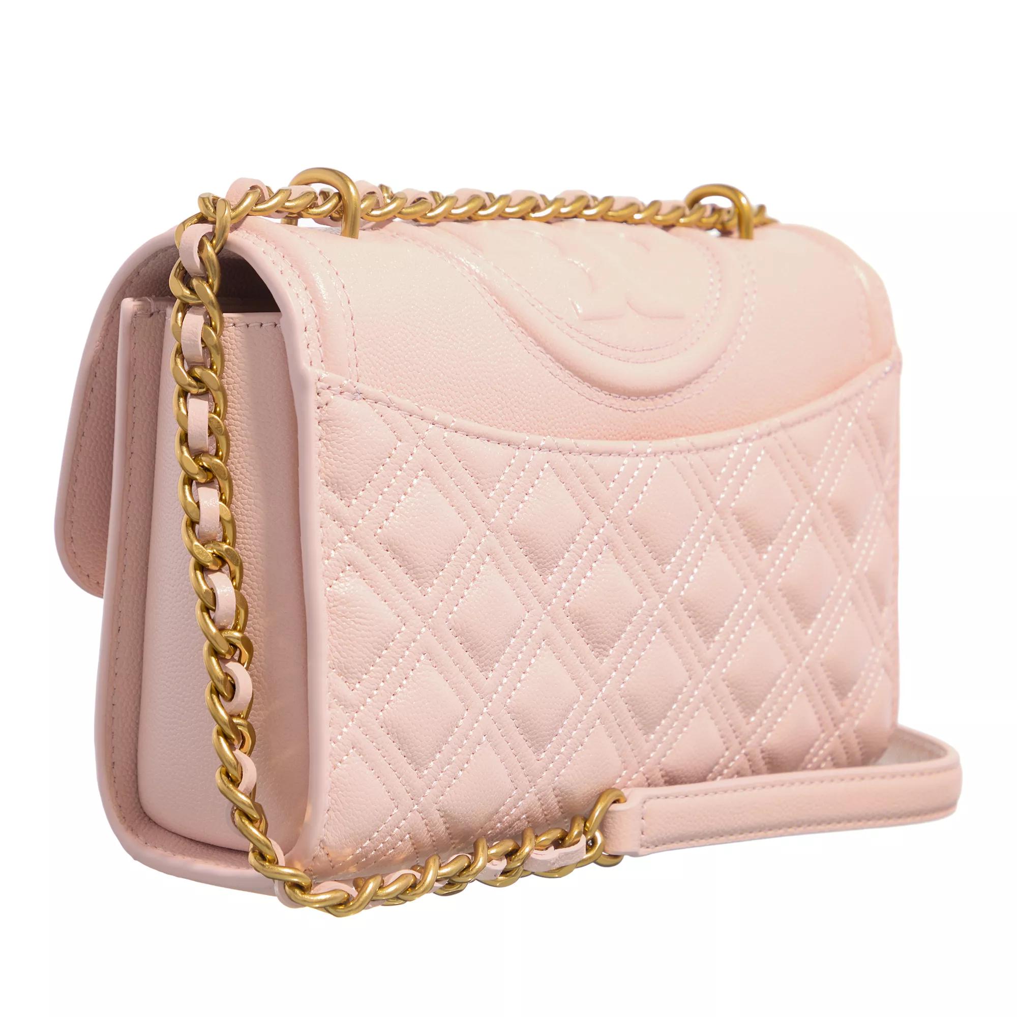 TORY BURCH Crossbody bags Fleming Soft Grain Small Convertible Shoulder Bag in poeder roze