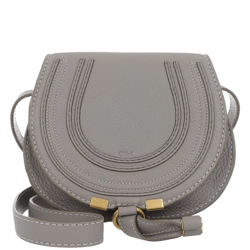 Chloé Marcie Round Small Bag Cashmere Grey Saddle Bag