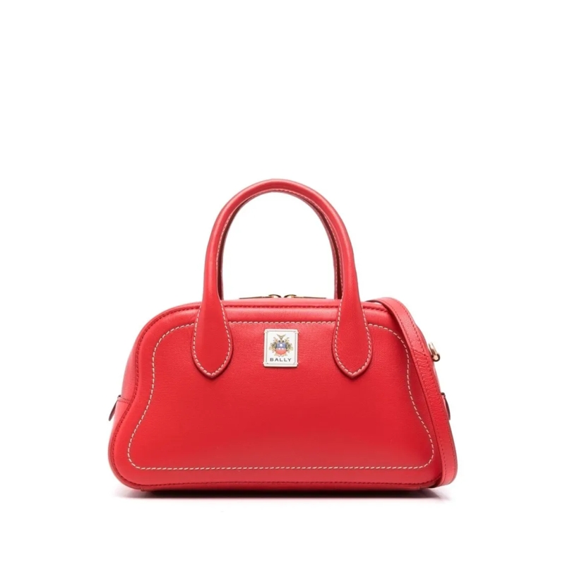 Bally Schultertasche Elongated Red Handbag Red