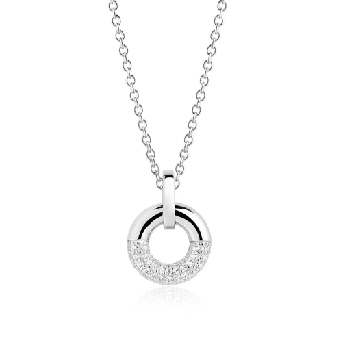 Sif Jakobs Jewellery Cannara Pendant White Zirconia 925 Sterling Silver Mittellange Halskette