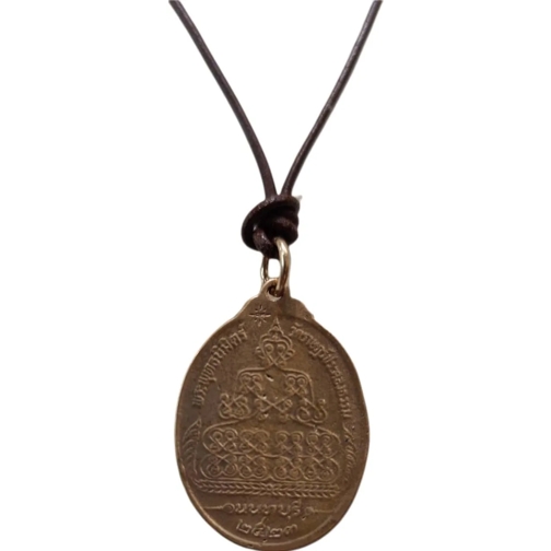 CATHERINE MICHIELS  Collier Charms Shanti m�daillon bronze Bouddha en  mehrfarbig