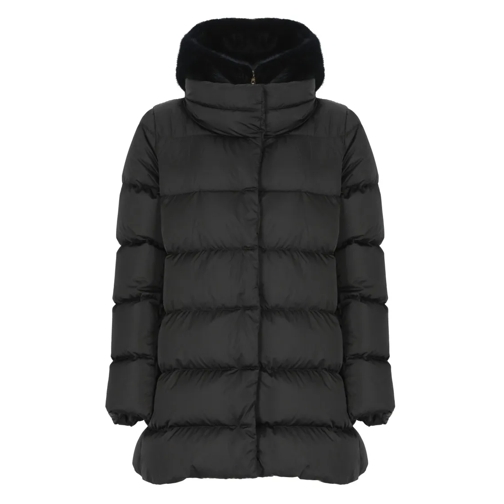 Herno  Black Quilted Down Jacket Black