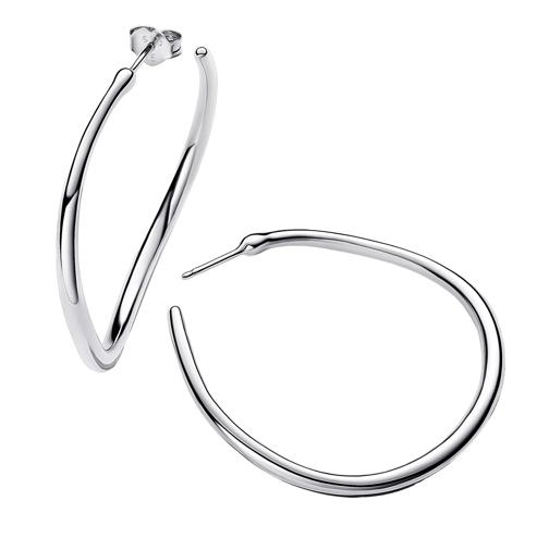 Pandora Creole Sterling silver hoop earrings Silver