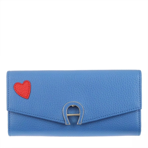 AIGNER Fashion Cyan Blue Continental Wallet