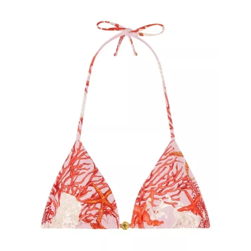 Versace Barocco Sea Multicolor Bikini Bra Orange 