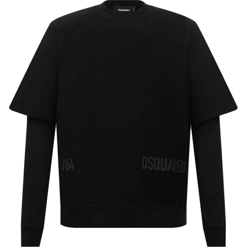 Dsquared2  Cool Fit Double Layer Logo Sweatshirt schwarz