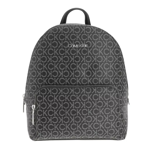 Calvin Klein Must Campus Pocket Medium  Black Mono Backpack