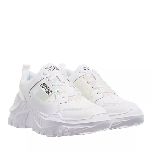 Versace Jeans Couture Shoes White + Gold Low-Top Sneaker