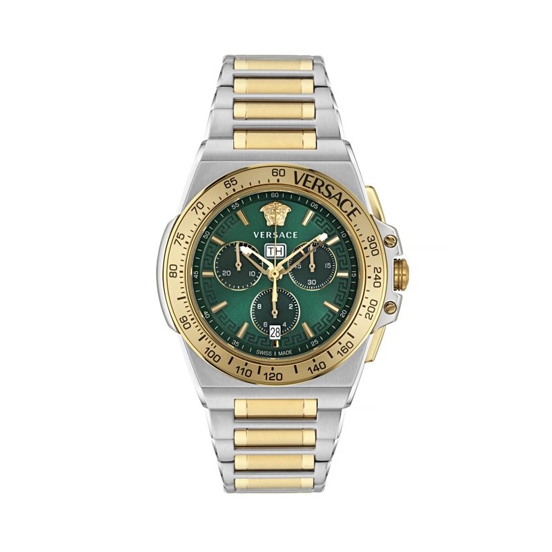 Versace Quarzuhr Quarz Chronograph Uhr Greca R gold