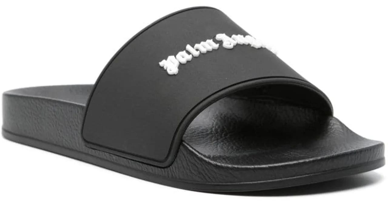 Thumbnail - Palm Angels Slipper & Pantoletten - Dames Essential Logo Slider Zwart - Gr. 37 (EU) - in Schwarz - für Damen