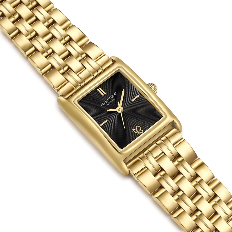 Glanzstücke München Automatikuhr Damen Armbanduhr Edelstahl gold(Image 6)