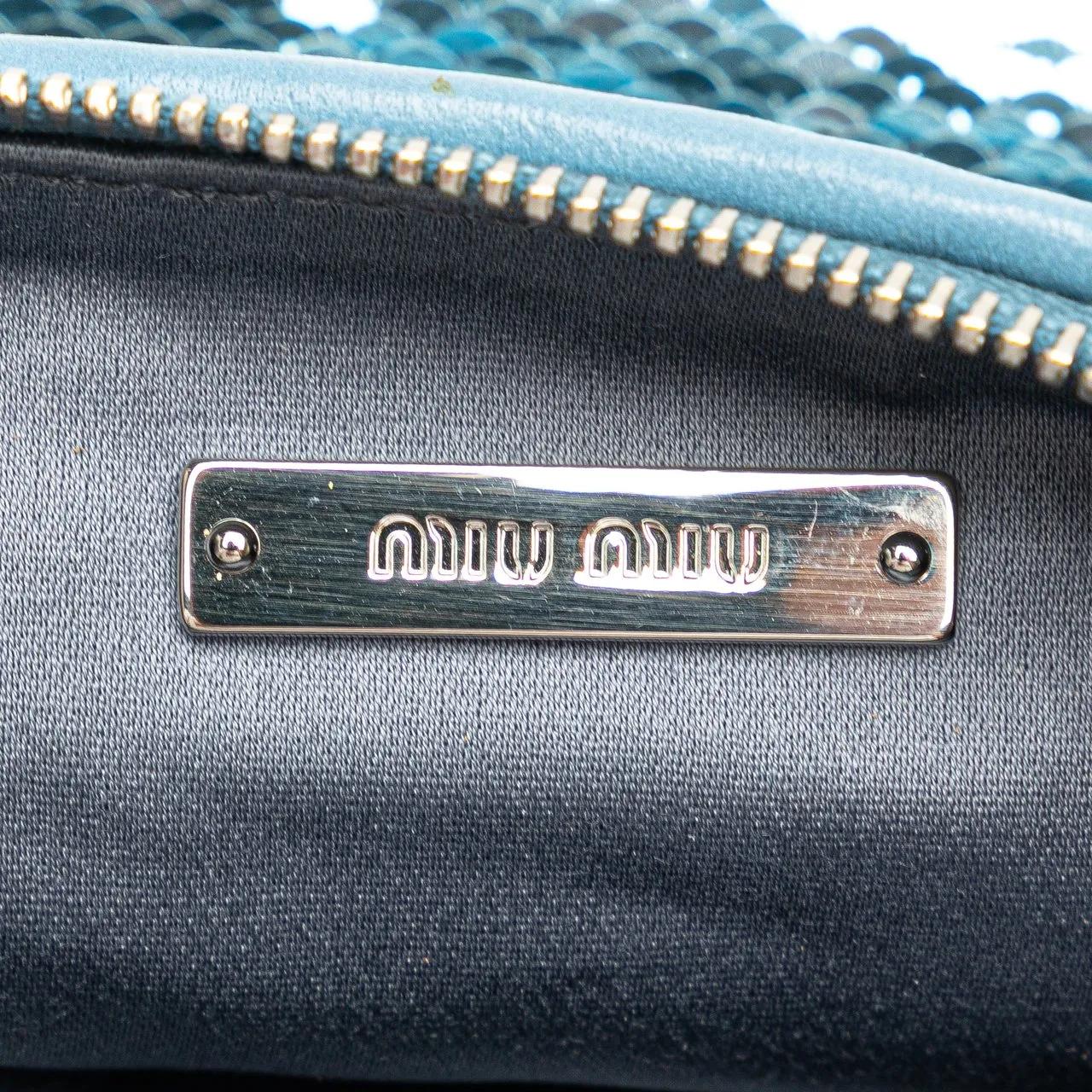 Thumbnail - Miu Miu Clutches - Sequin Clutch - Gr. unisize - in Blau - für Damen