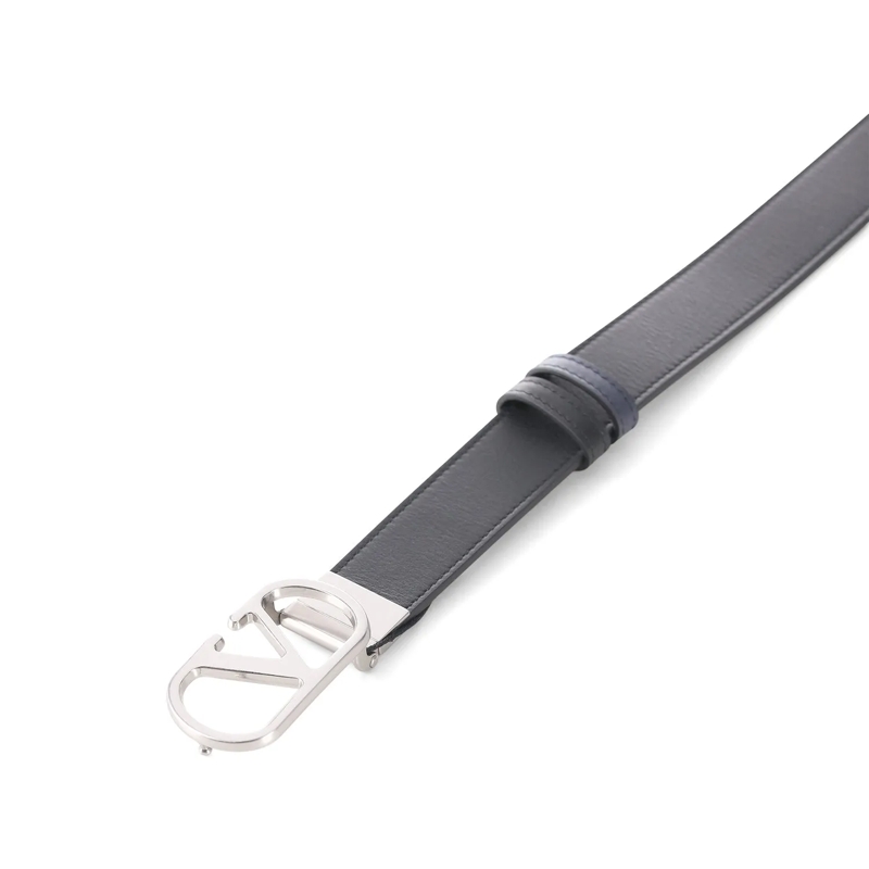Valentino Garavani Ceinture Wendegürtel aus Kalbsleder dunkelblau(Image 3)