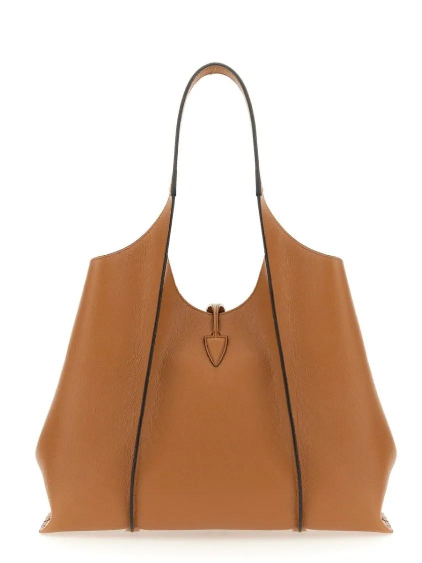 TOD'S Shoppers & Totes T Timeless Medium Shopping Bag in bruin