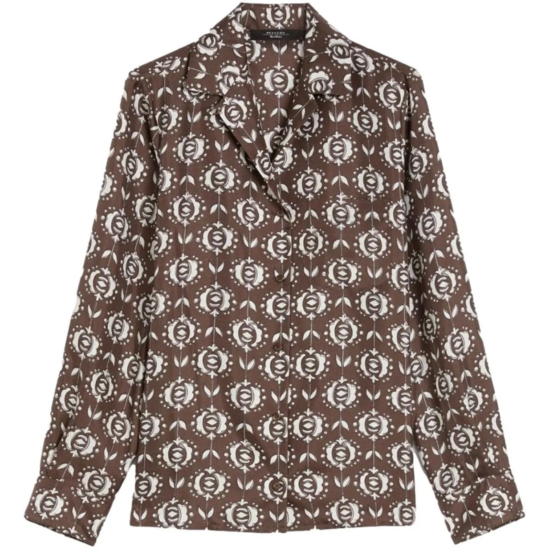 Max Mara Bluse Shirts Brown braun