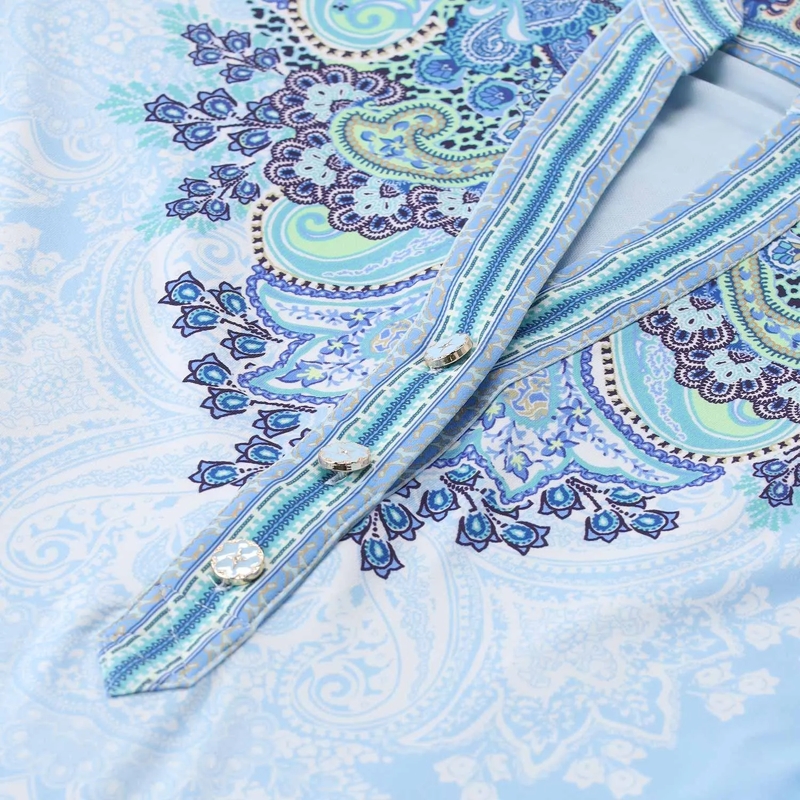 Hale Bob Mini-robe Minikleid mit Paisleymuster blau(Image 3)