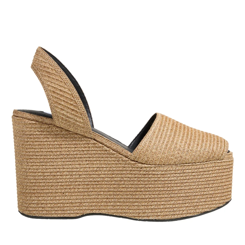 Alaia Sandaletten mit Absatz Wedge Sandals Naturel