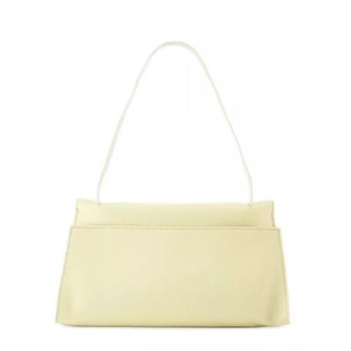 Elleme Long Papillon Hobo Bag  - Vanilla - Leather Yellow Schoudertas