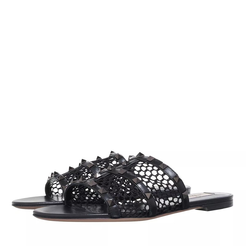 Valentino Garavani Slides Sandal Rockstud Nero