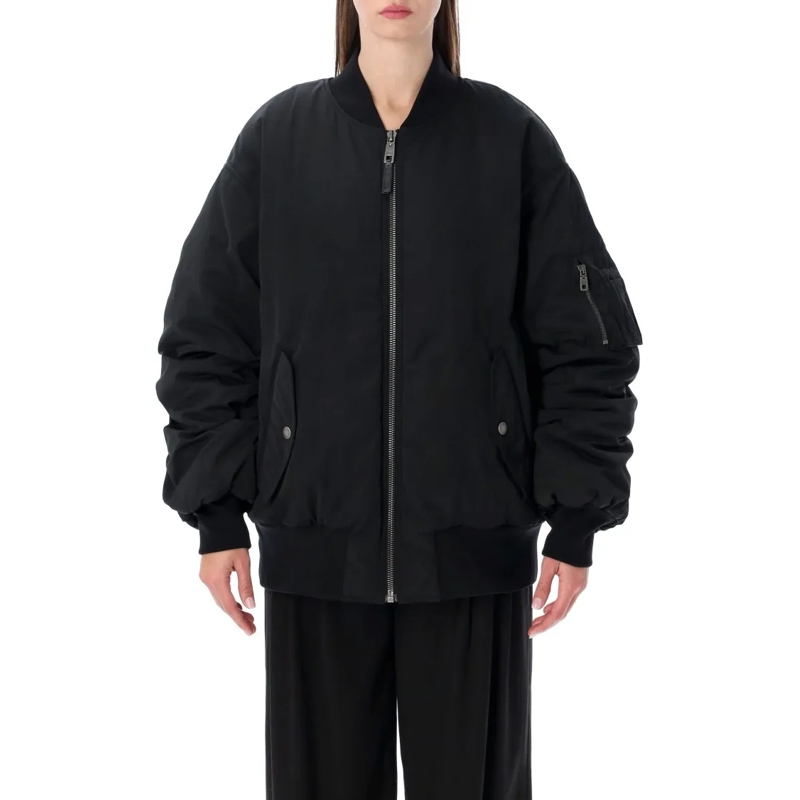 Dolce&Gabbana Bomberjacke Oversized Black Bomber Jacket Black