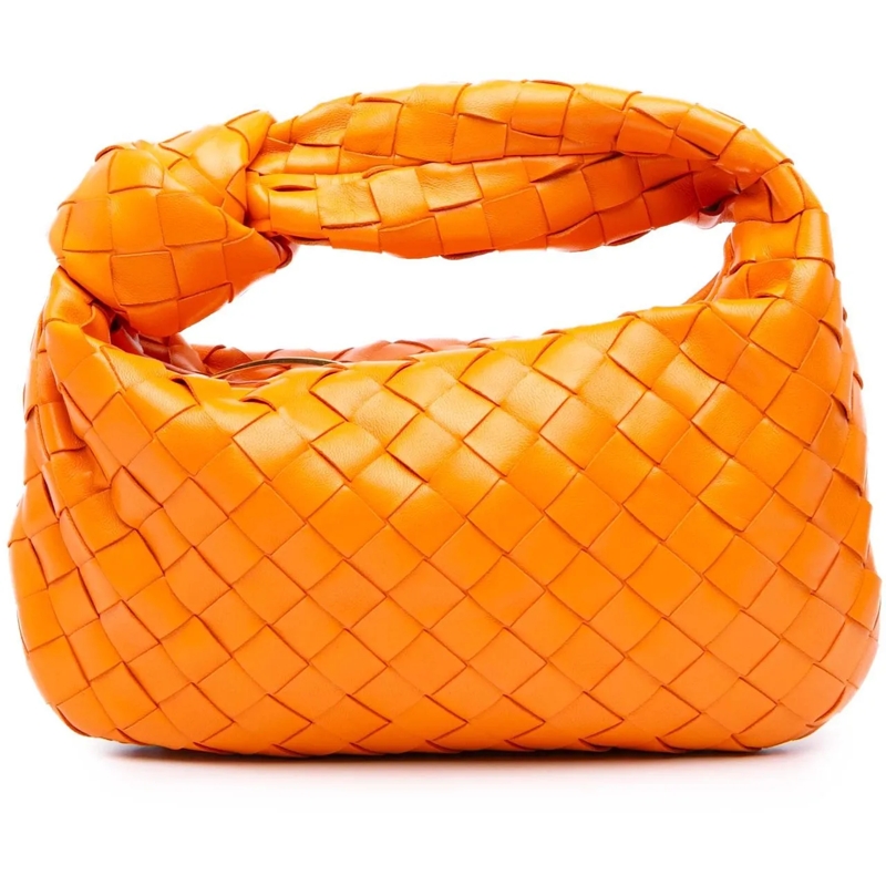 Bottega Veneta Schultertasche Mini Nappa Intrecciato Jodie orange