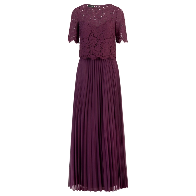Apart Abendkleid Abendkleid mit Spitzenjacke dunkles violett