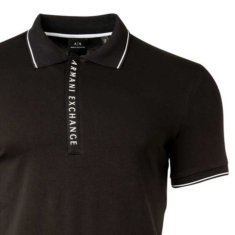 Armani Exchange Polohemd Armani Exchange A|X ARMANI EXCHANGE Herren Poloshi schwarz(Image 3)