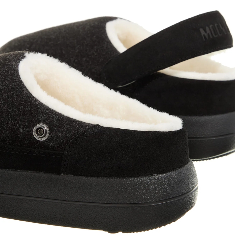 Moonboot Hausschuhe Mb Park Clog Fel Black Melange(Image 8)