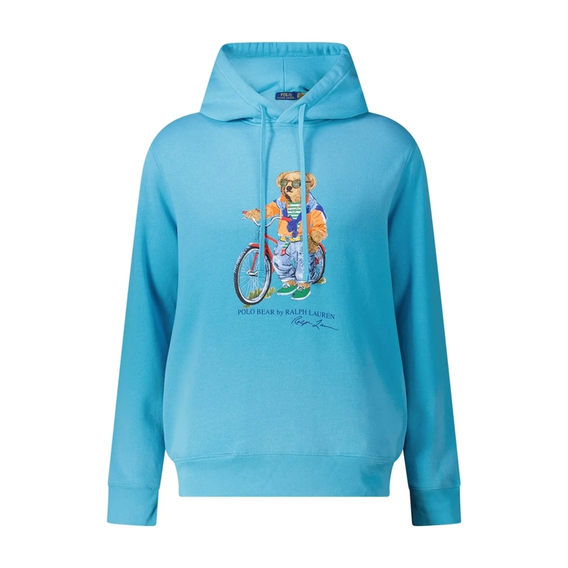 Polo Ralph Lauren Poloshirt Hoodie mit Print blau