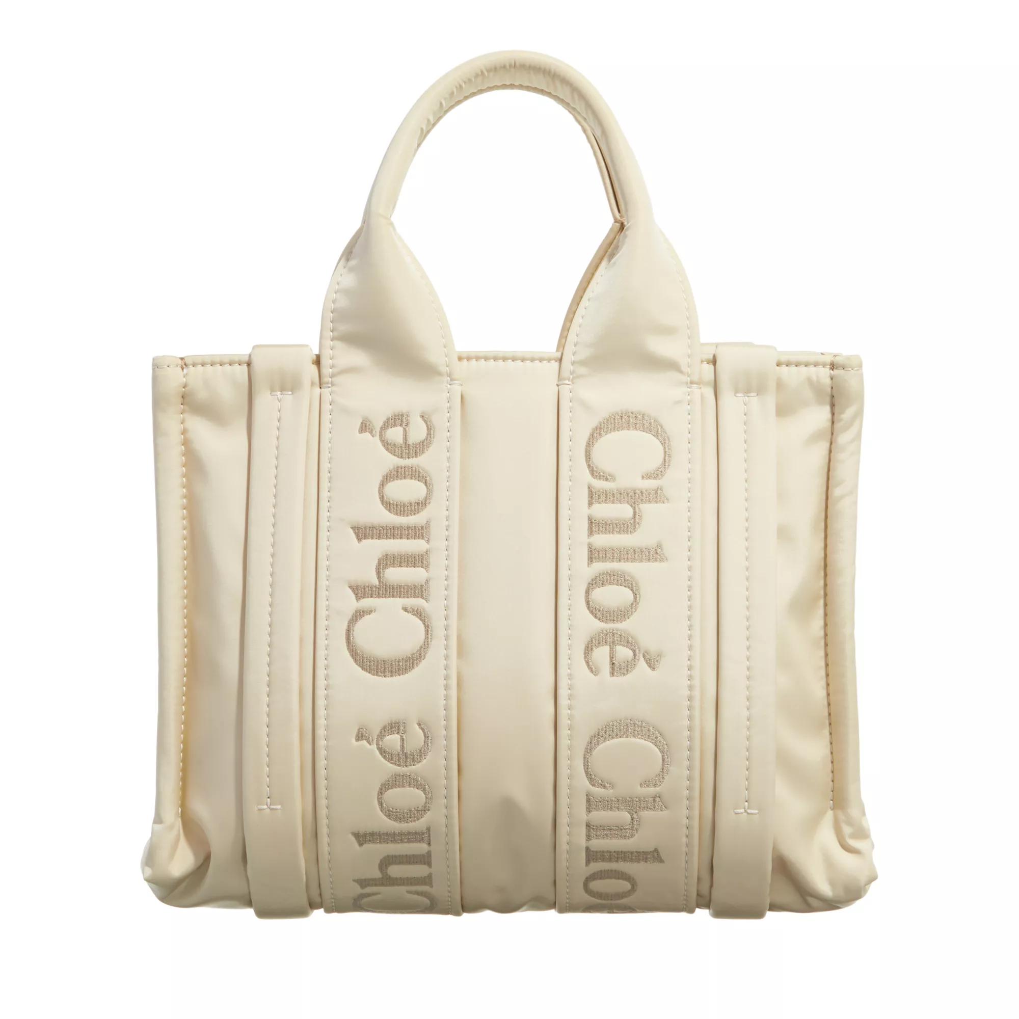 Chloé Crossbody Bags - Woody Tote Bag - Gr. unisize - in Creme - für Damen