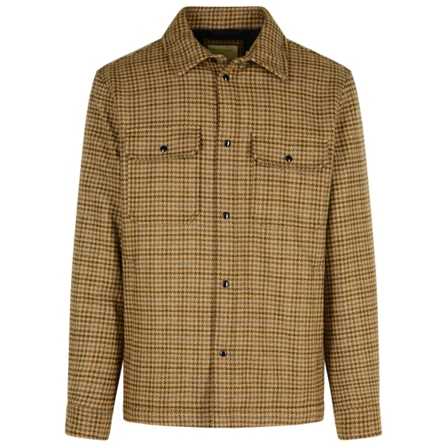 Woolrich Alaskan' Beige Wool Blend Shirt Brown Hemden