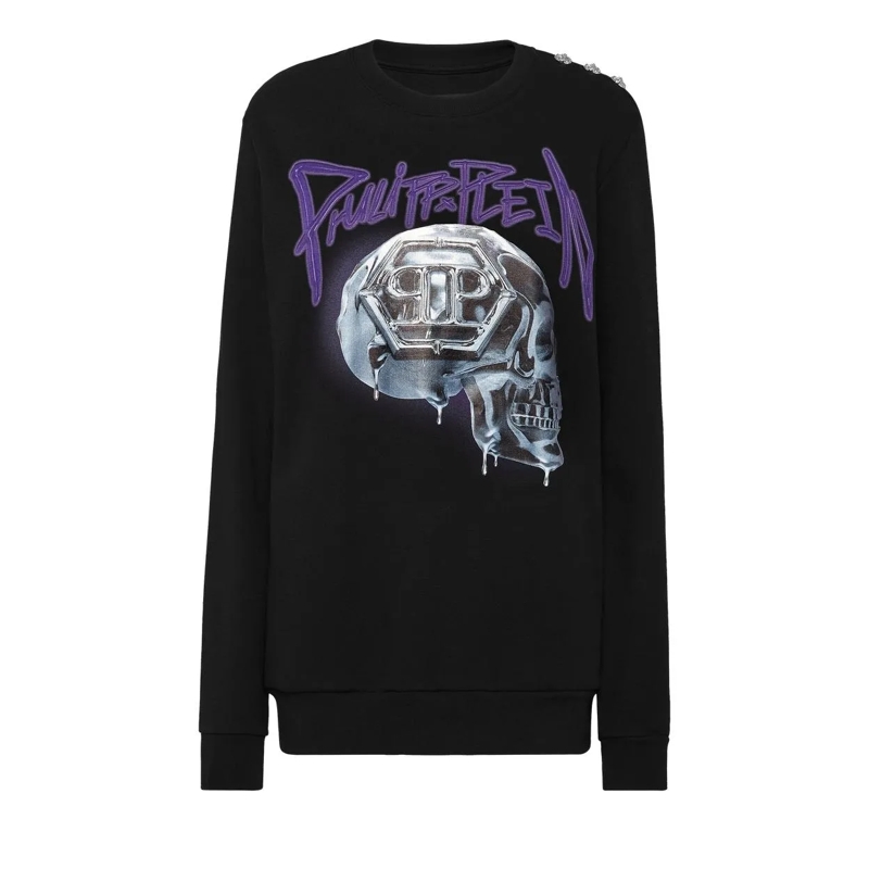 Philipp Plein Sweatshirt Sweatshirt Skull schwarz