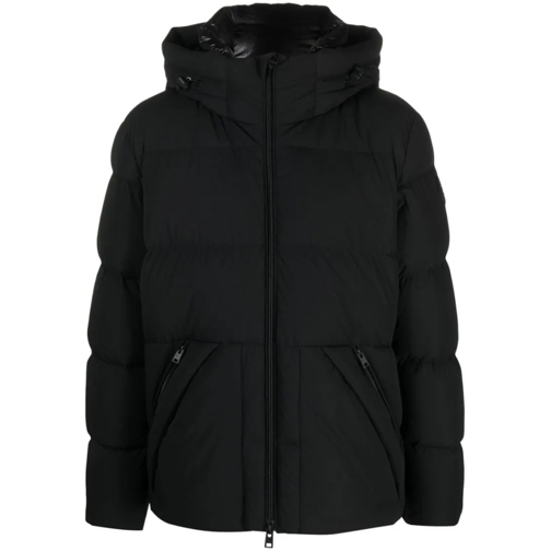 Woolrich Donzen jassen Black Feather Down Logo Jacket Black