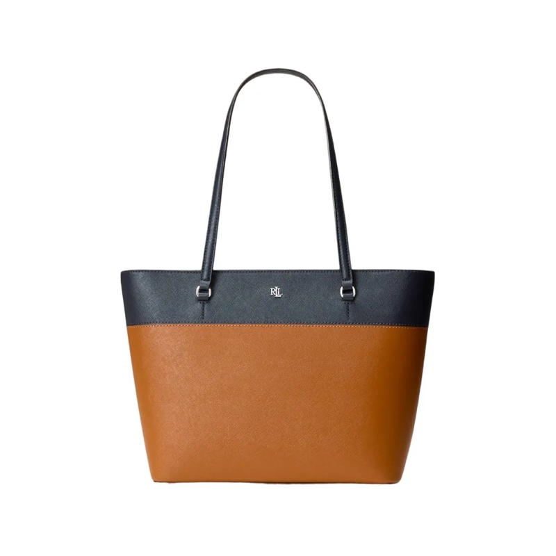 Lauren Ralph Lauren Tote Karly Shopper Medium Tote Brown
