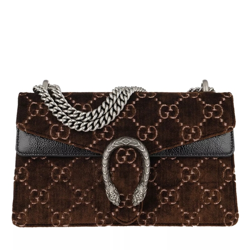 Gucci Dionysus GG Small Shoulder Bag Velvet Brown Satchel