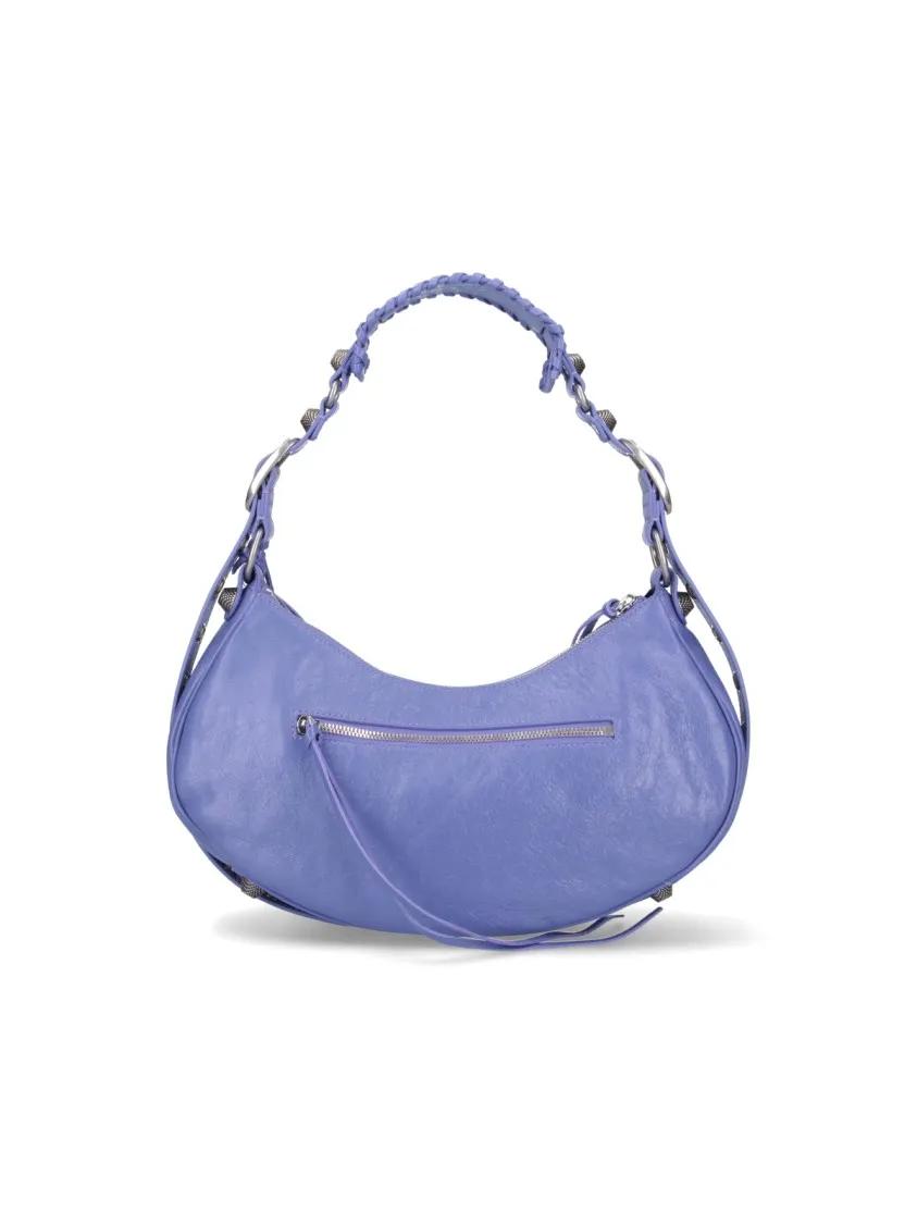 Balenciaga Hobo bags Small 'Le Cagole' Crossbody Bag – Purple in paars