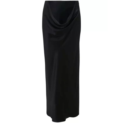 J.W.Anderson Draped Silk Maxi Skirt Black 