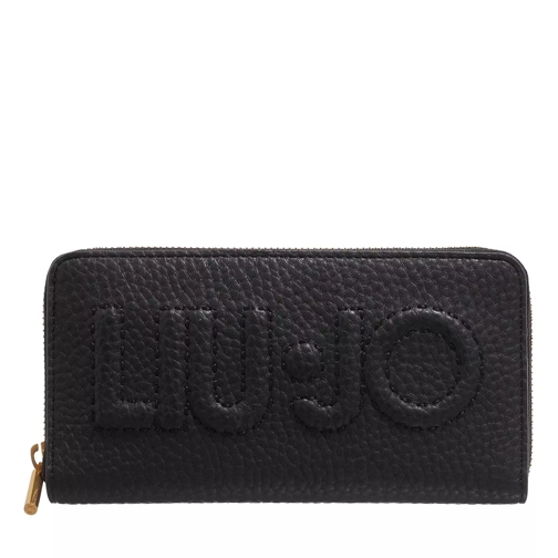 LIU JO Ecs Xl Zip Around Nero Portemonnaie mit Zip-Around-Reißverschluss