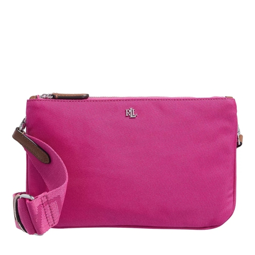 Lauren Ralph Lauren Landyn Crossbody Medium Bright Fuchsia Berry/Lrn Tan Sac à bandoulière