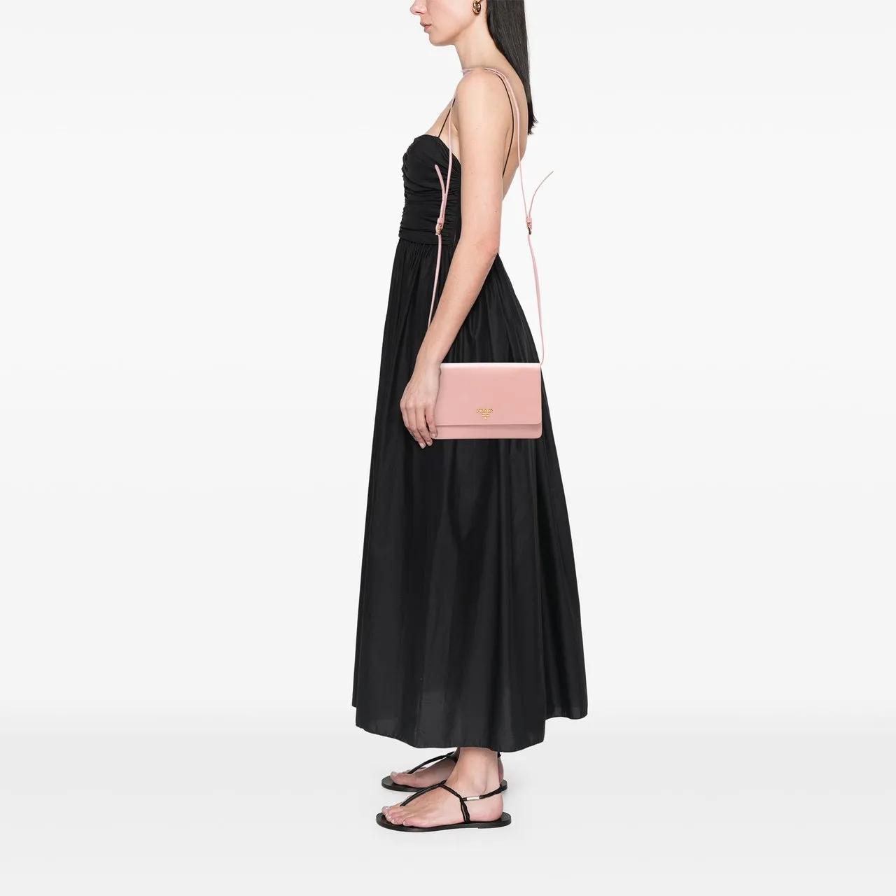 Thumbnail - Prada Hobo Bags - Saffiano Wallet on Strap - Gr. unisize - in Gold - für Damen