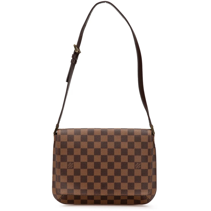 Louis Vuitton Sac à bandoulière Damier Ebene Musette Tango Short Strap braun