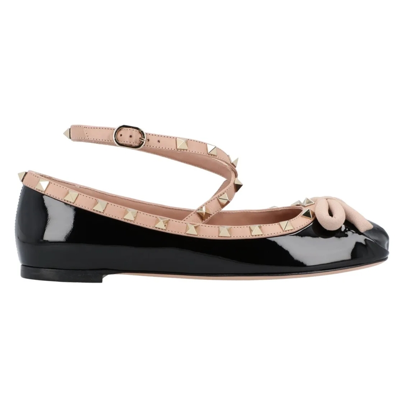 Valentino Garavani Balletschoenen Rockstud Ballerina Shoes Black Black