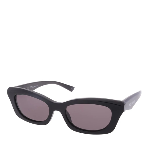 Alexander McQueen Sunglasses AM0474S-001 Black-Black-Grey