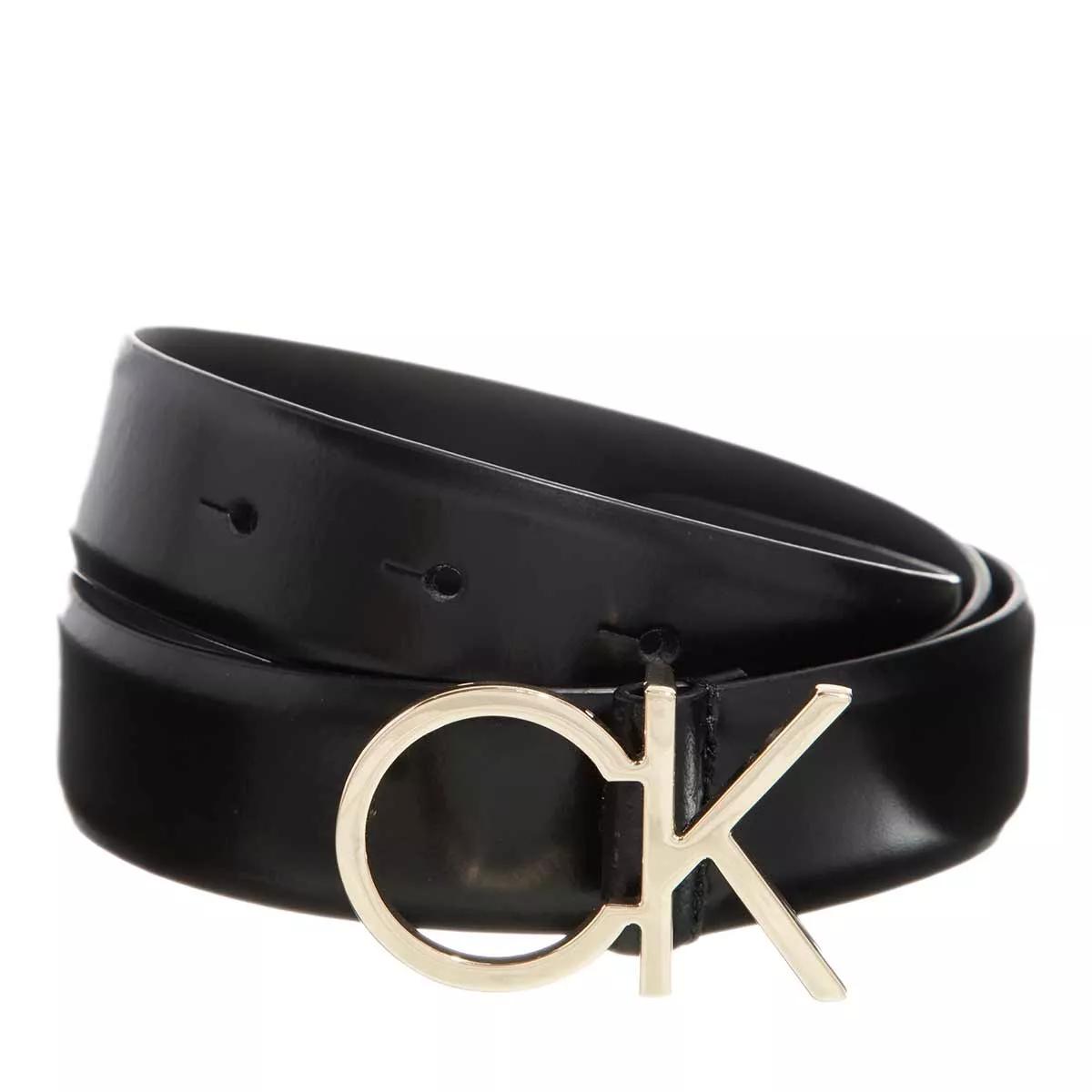 30Mm Ledergürtel | Black Logo Ck Re-Lock Klein Calvin Belt Ck