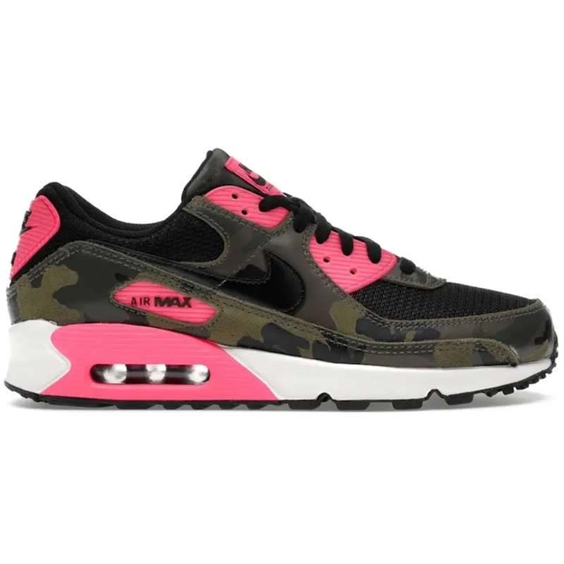 Nike Low-Top-Sneaker Nike Air Max 90 Camo Pack Sequoia Hyper Pink schwarz