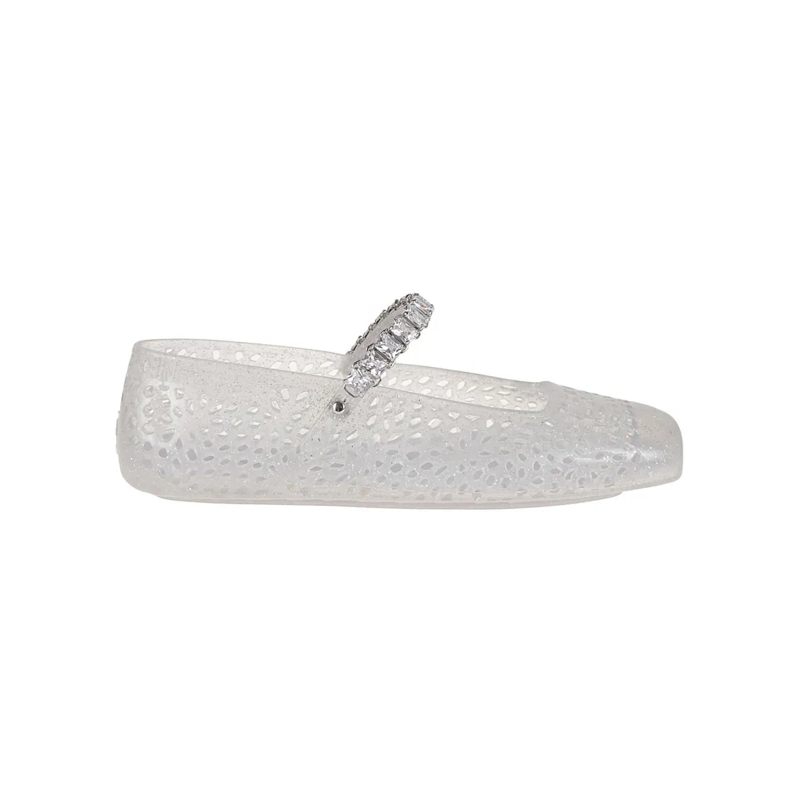 Jimmy Choo Ballerines The Jelly Clear Tpu Ballet Flats Silver