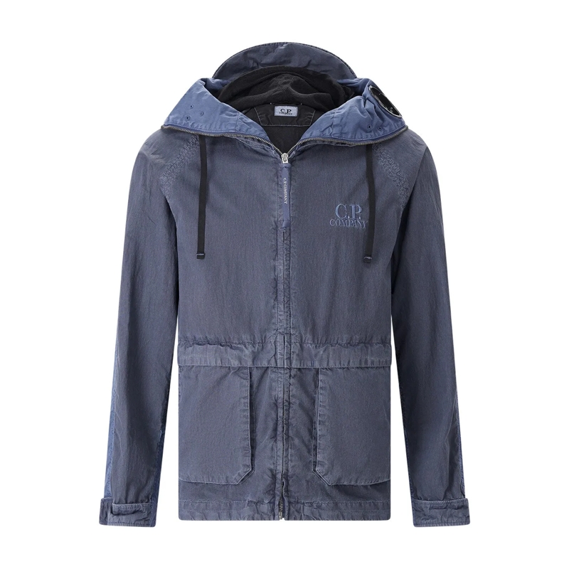 CP Company Overgangsjas Jacke mit Logo blau