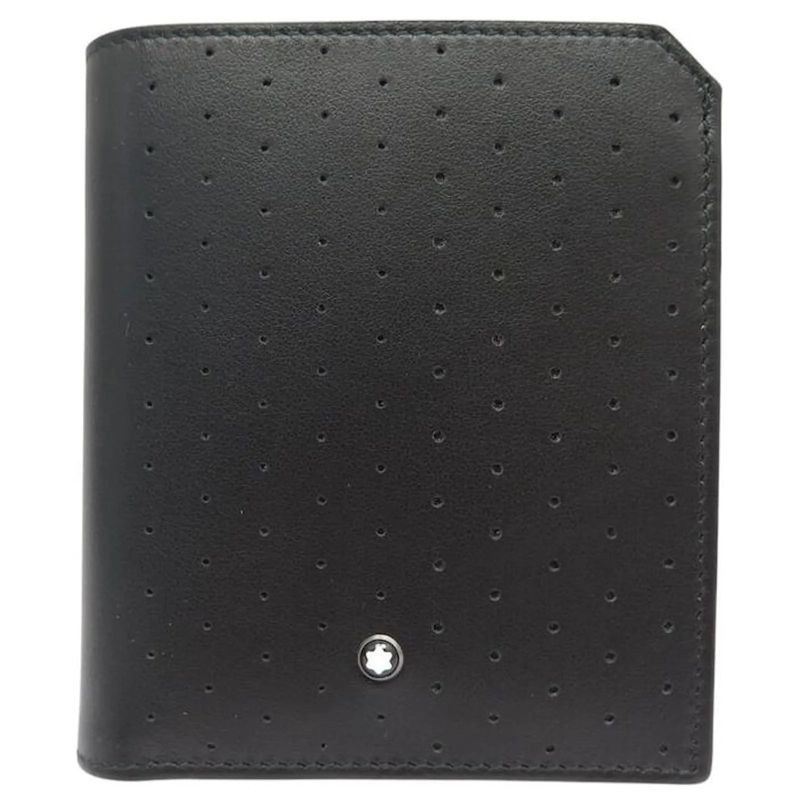 Montblanc Portemonnaie mit Überschlag NEUE MONTBLANC 6CC URBAN RACING SPIRIT SCHWARZES L schwarz