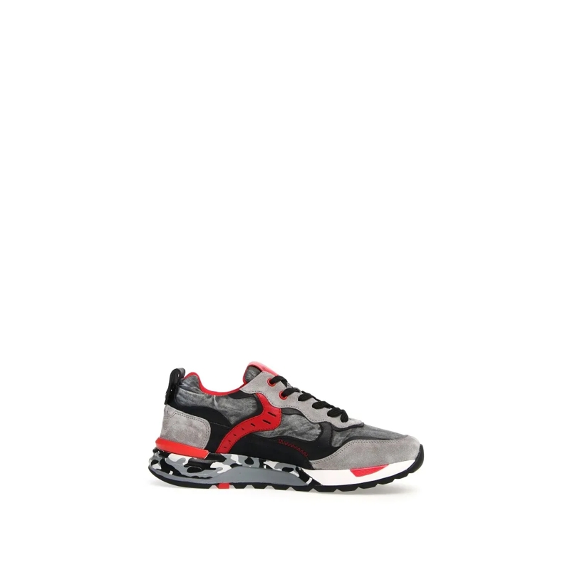 Voile Blanche Lage-top sneaker Grey And Red Voile Blanche Sneakers Grey